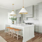 Percy Counter and Bar Stool Tan Leather
