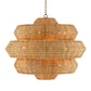 Antibes Chandelier Natural Rattan