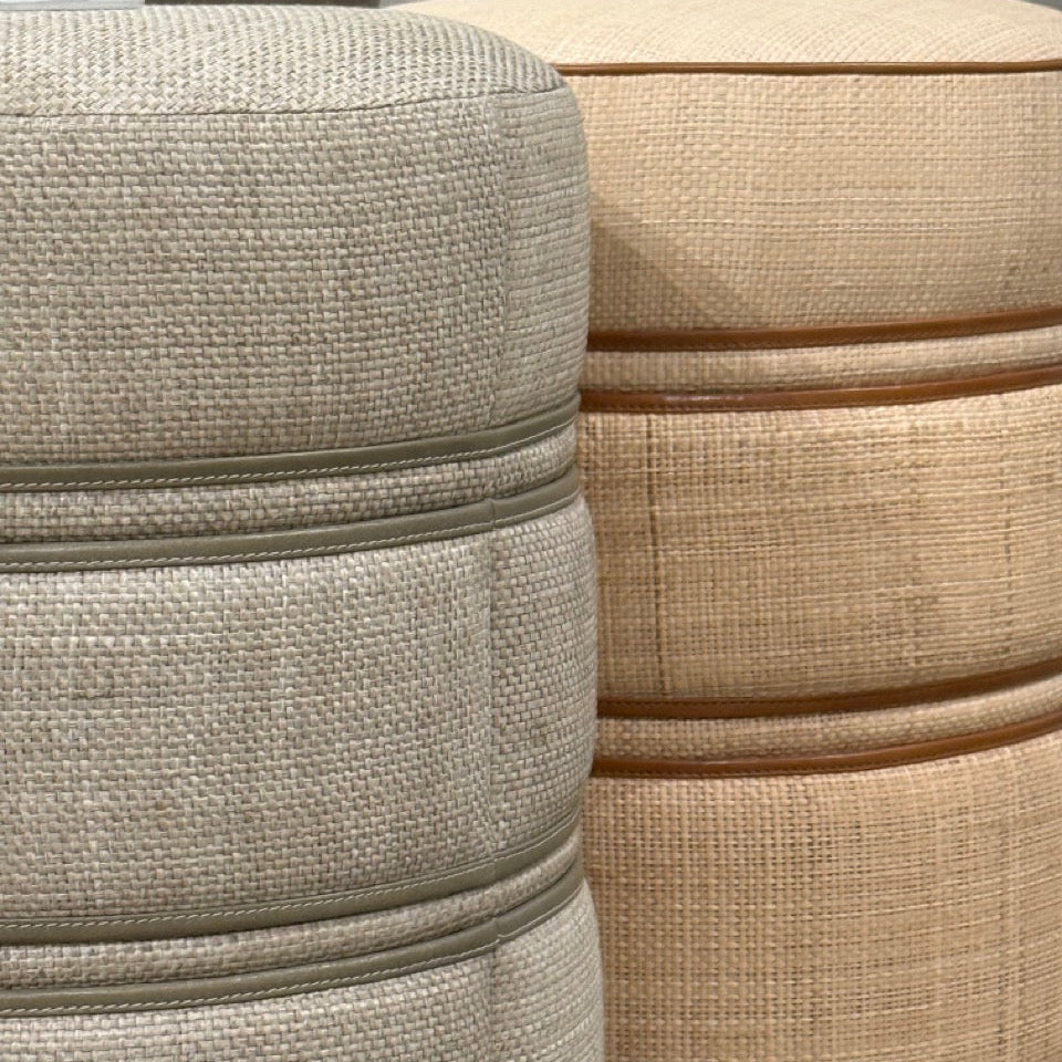 Quinn Stool Ash and Storm Leather