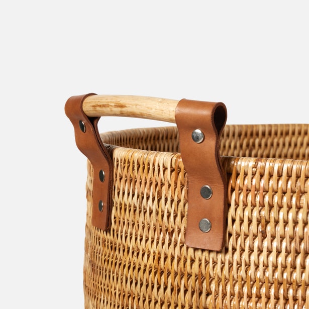 Antalya Basket Natural Rattan