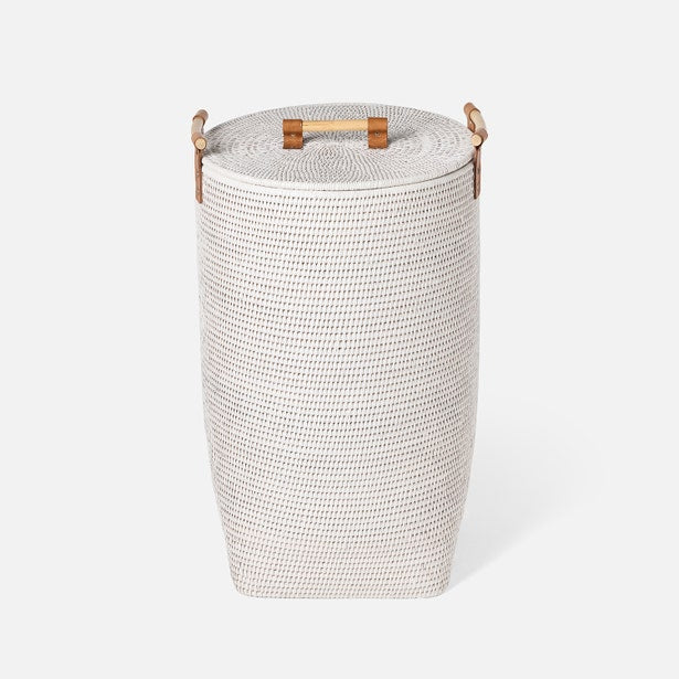 Antalya Basket White Rattan