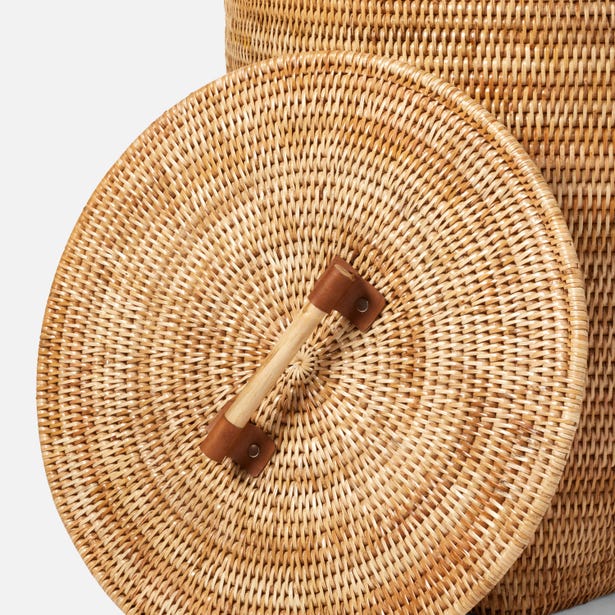 Antalya Basket Natural Rattan