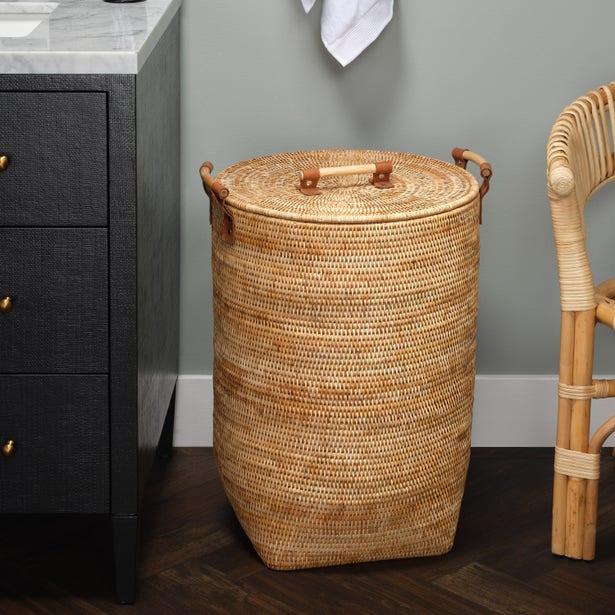 Antalya Basket Natural Rattan