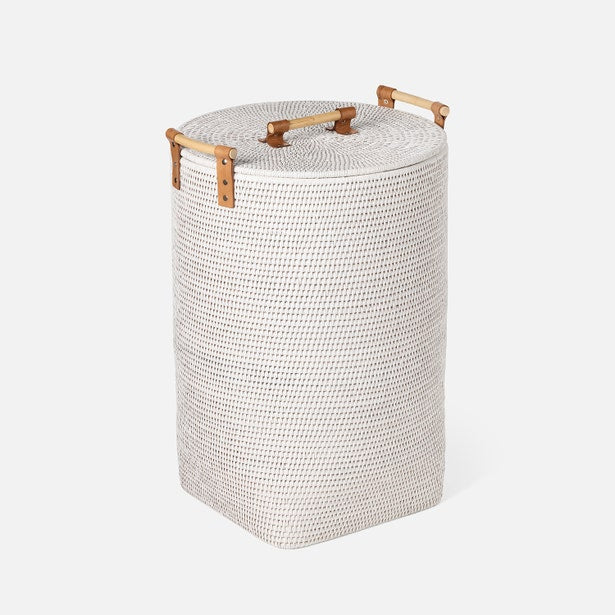 Antalya Basket White Rattan