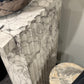 Antonine Console White Faux Marble