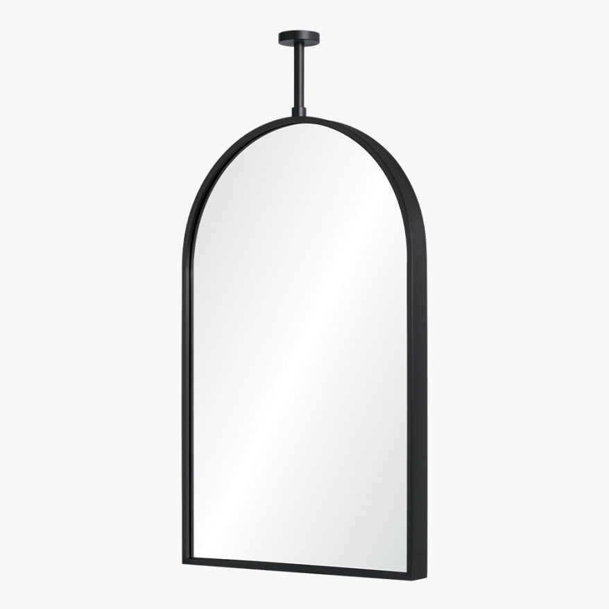 Ceiling Mount Arch Mirror Black Nickel