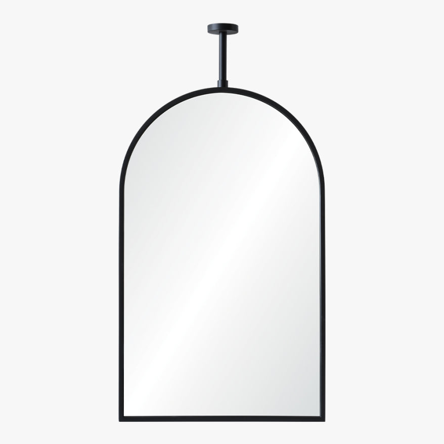 Ceiling Mount Arch Mirror Black Nickel