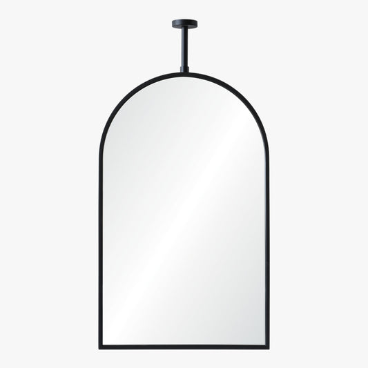 Ceiling Mount Arch Mirror Black Nickel