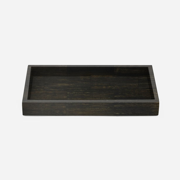Arles Tray Umber Faux Horn