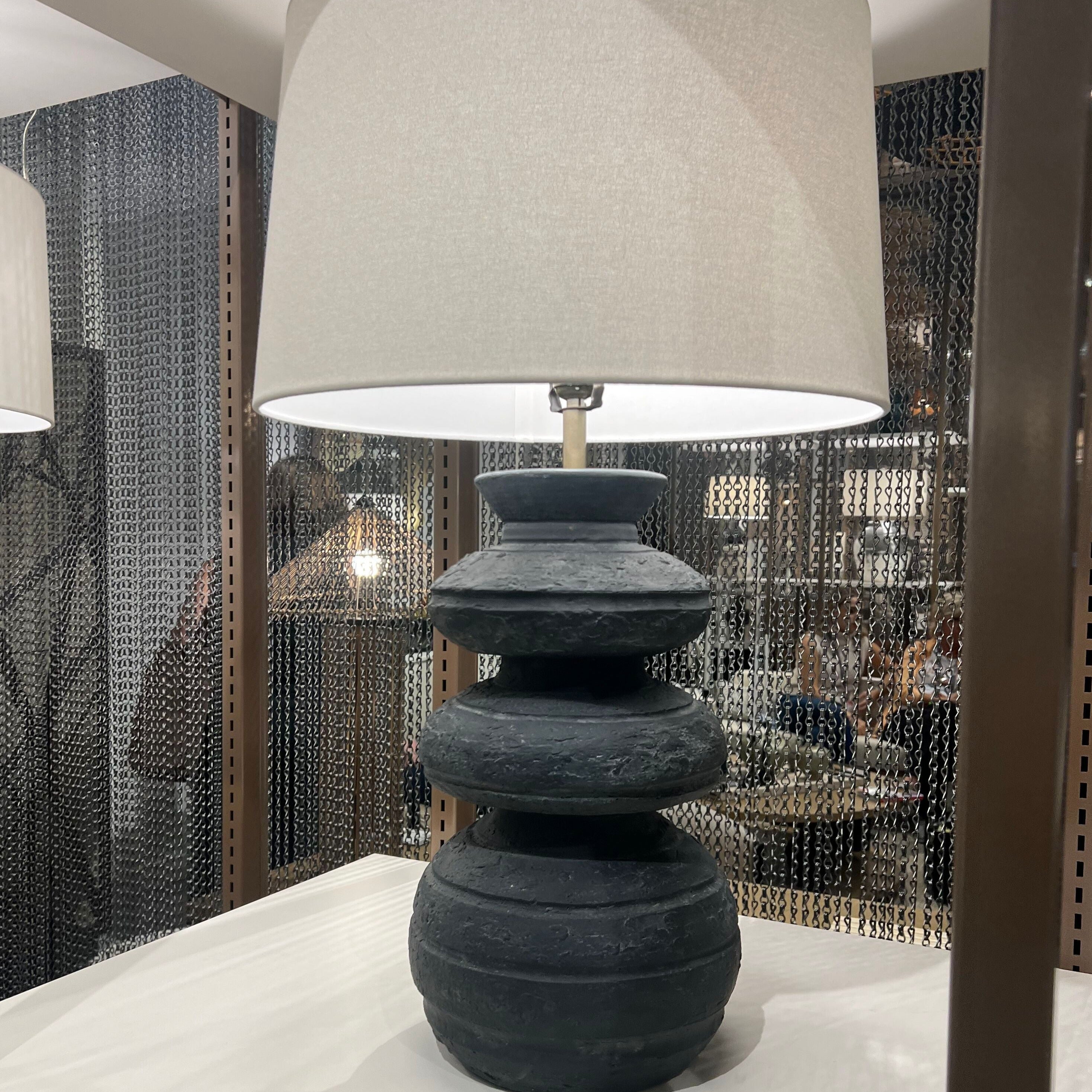 Arteriors Home Alanis Lamp Charcoal Terracotta – CLAYTON GRAY HOME