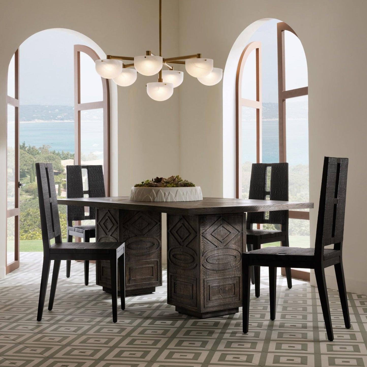 arteriors antonio dining chair styled image 