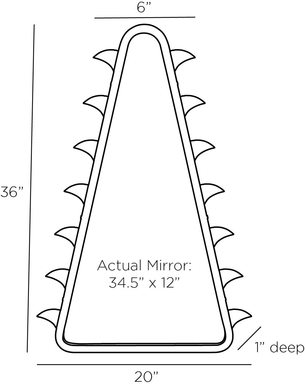 arteriors arroyo mirror diagram