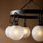 arteriors bailey chandelier globes