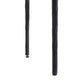 Two black antennas on a white background