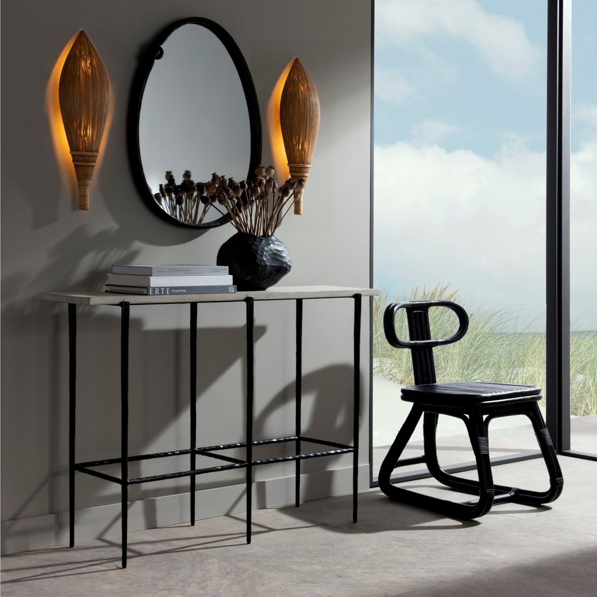 arteriors barbana console lifestyle