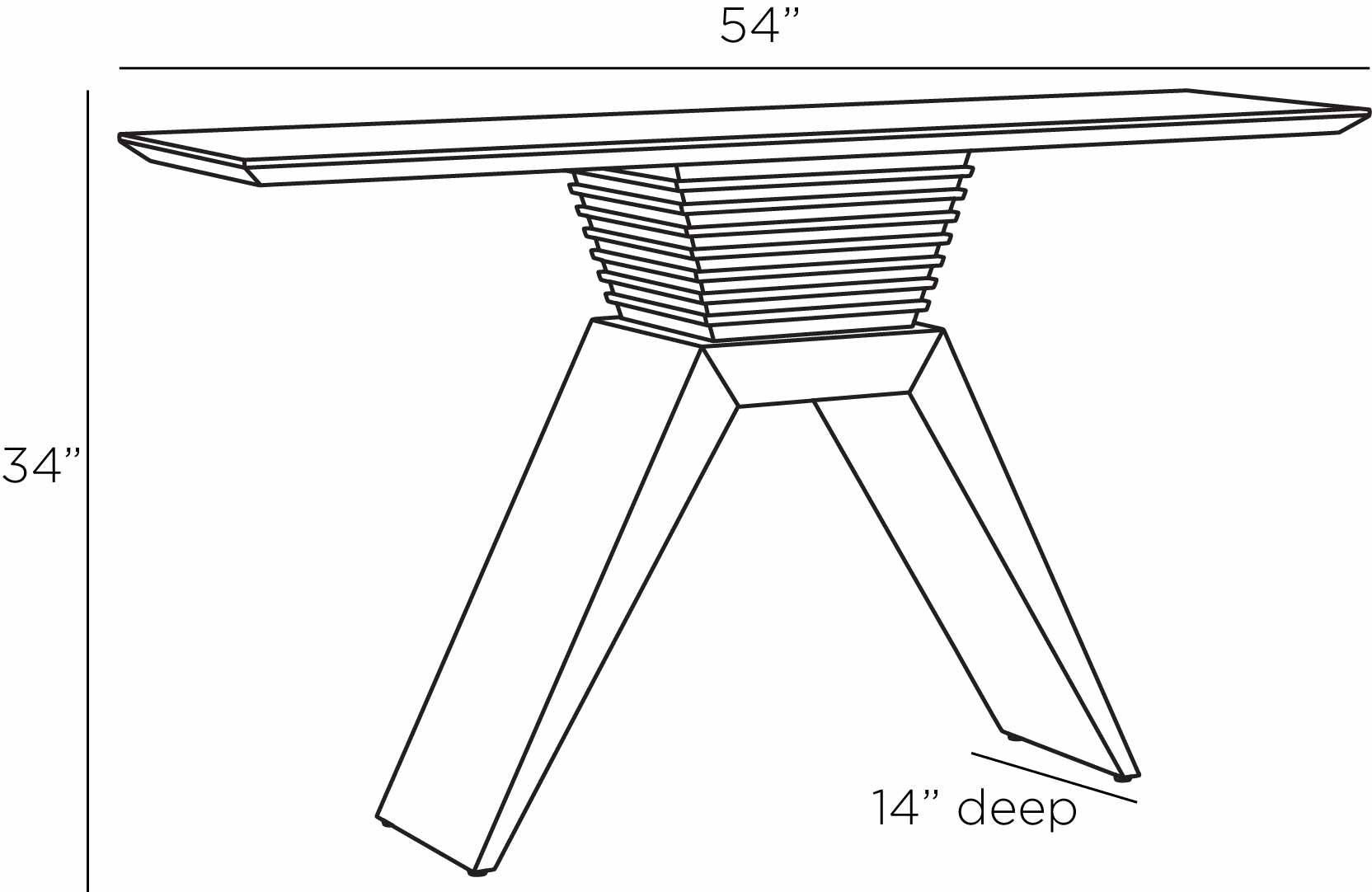 arteriors barron console diagram