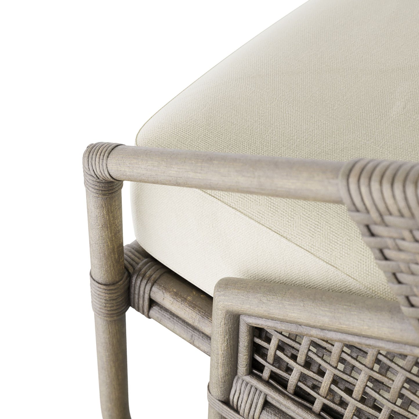 arteriors begala lounge chair detail