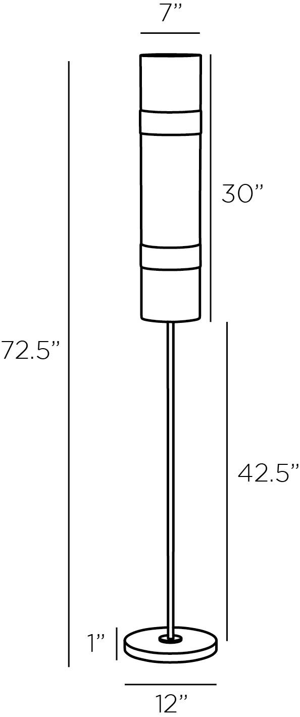 arteriors belton floor lamp diagram