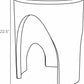 arteriors berlof end table diagram