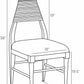 arteriors biziki dining chair morel diagram