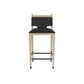 arteriors burdock bar stool graphite front