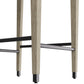 arteriors burdock bar stool graphite leg