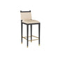 arteriors burdock bar stool ivory angle