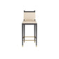 arteriors burdock bar stool ivory front