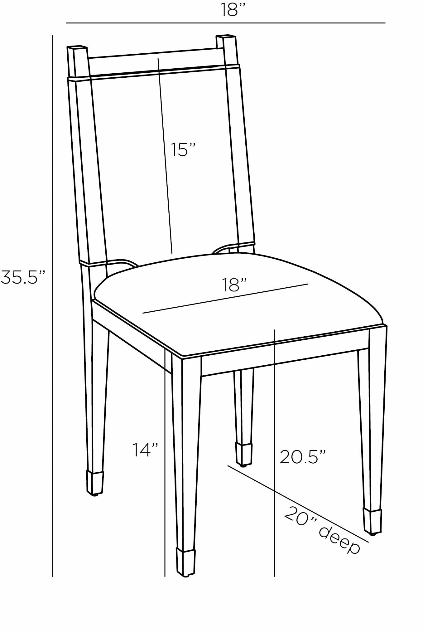 arteriors burdock dining chair diagram