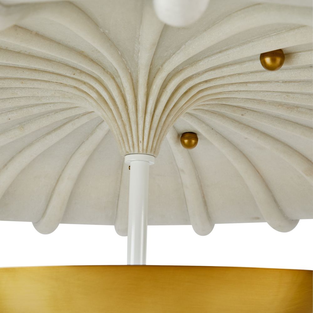 arteriors camella flush mount detail