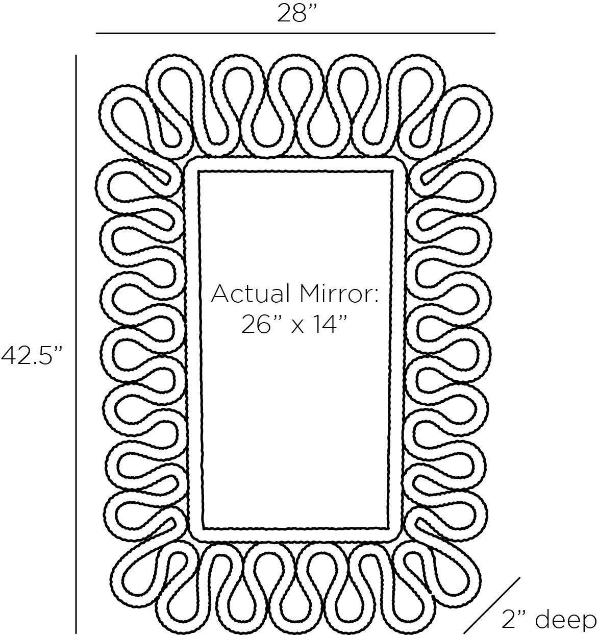 arteriors caracol mirror diagram