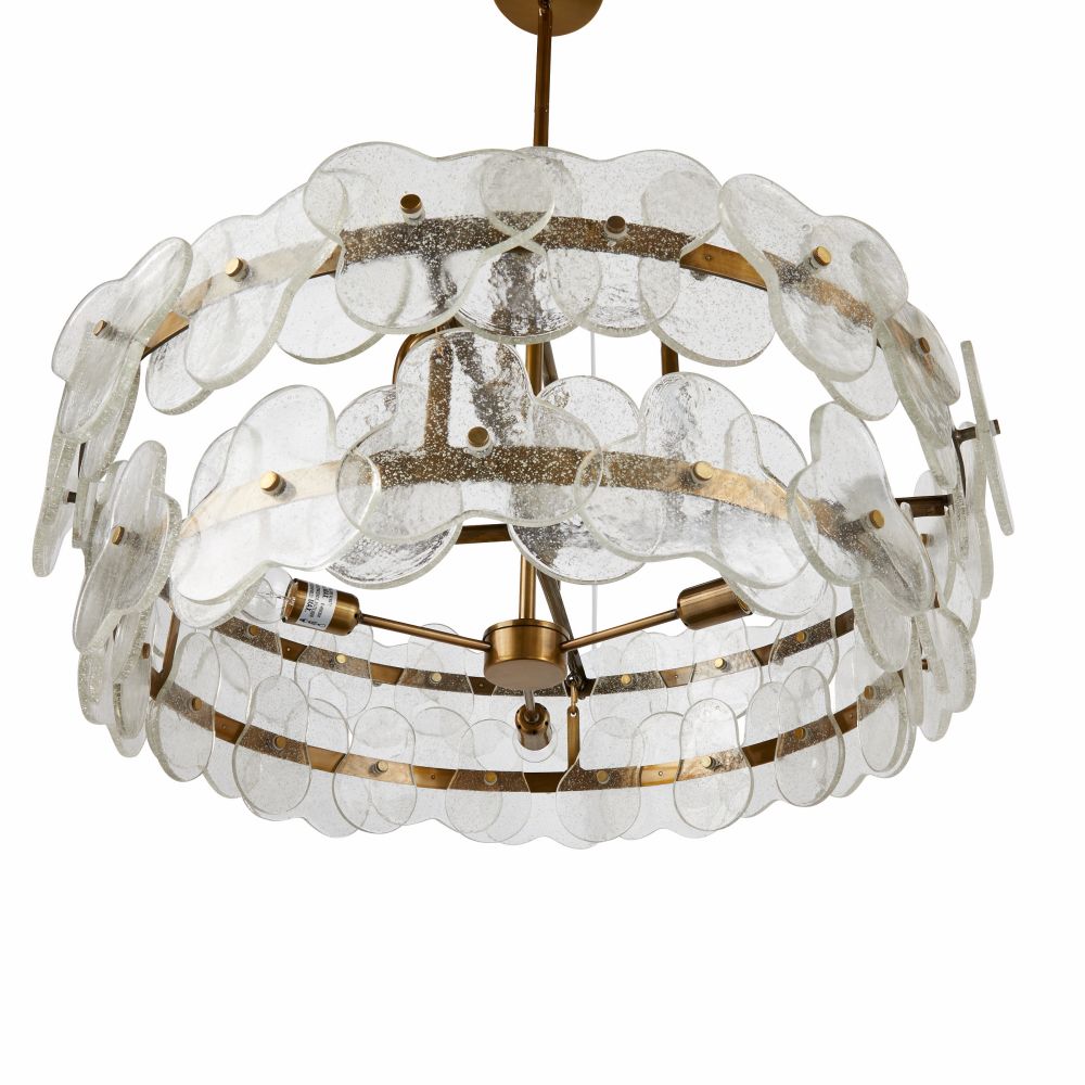 arteriors cascade chandelier bottom