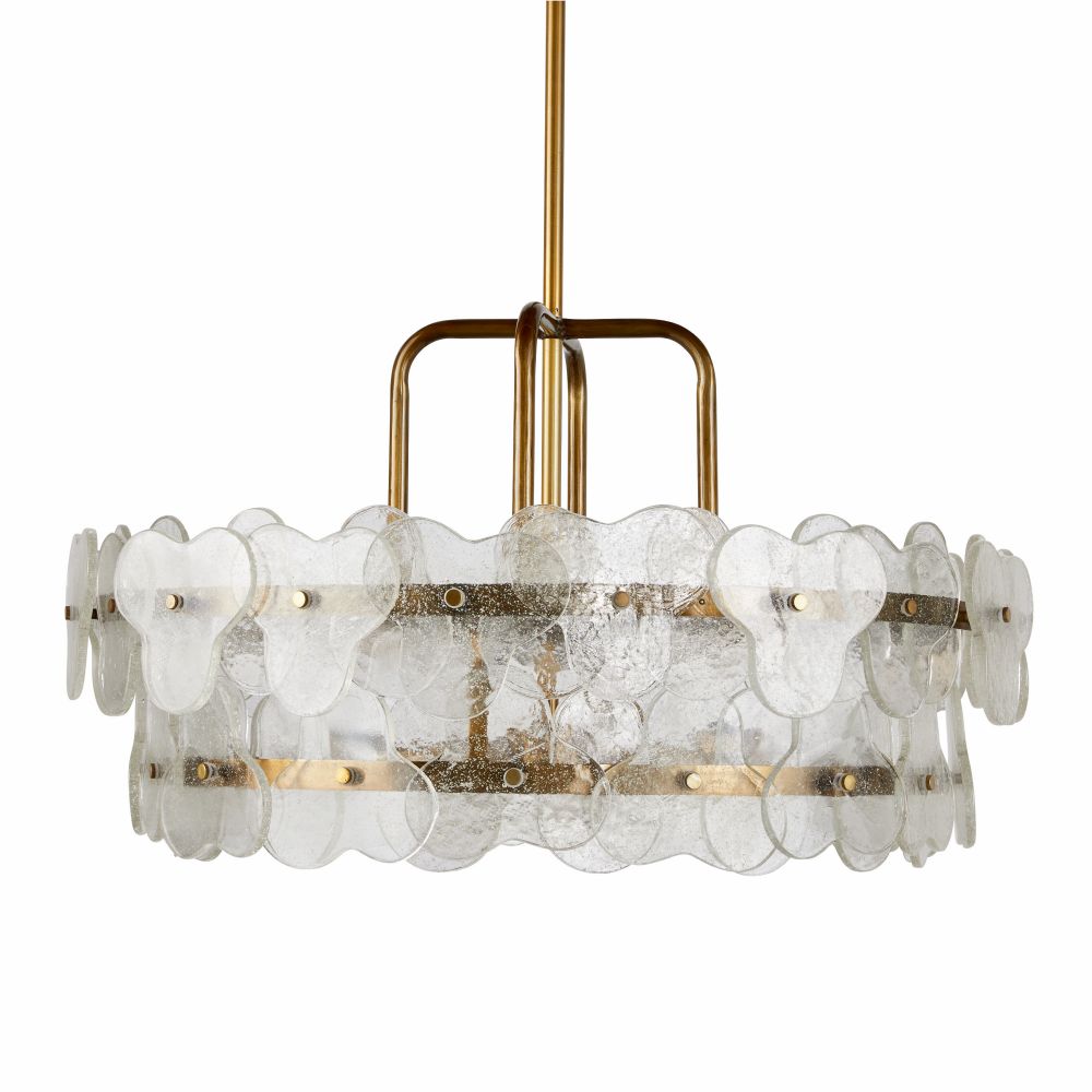 arteriors cascade chandelier front