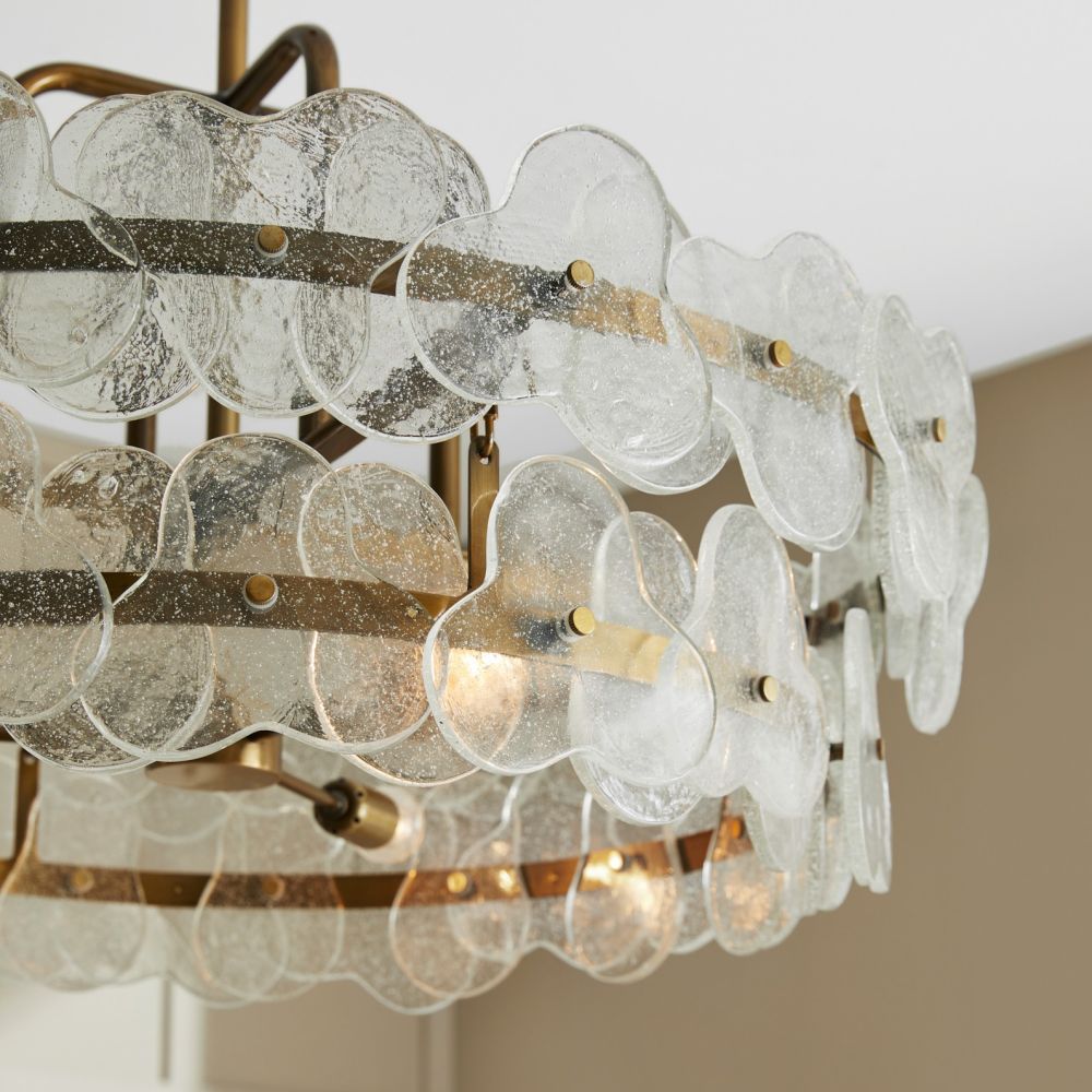 arteriors cascade chandelier styled