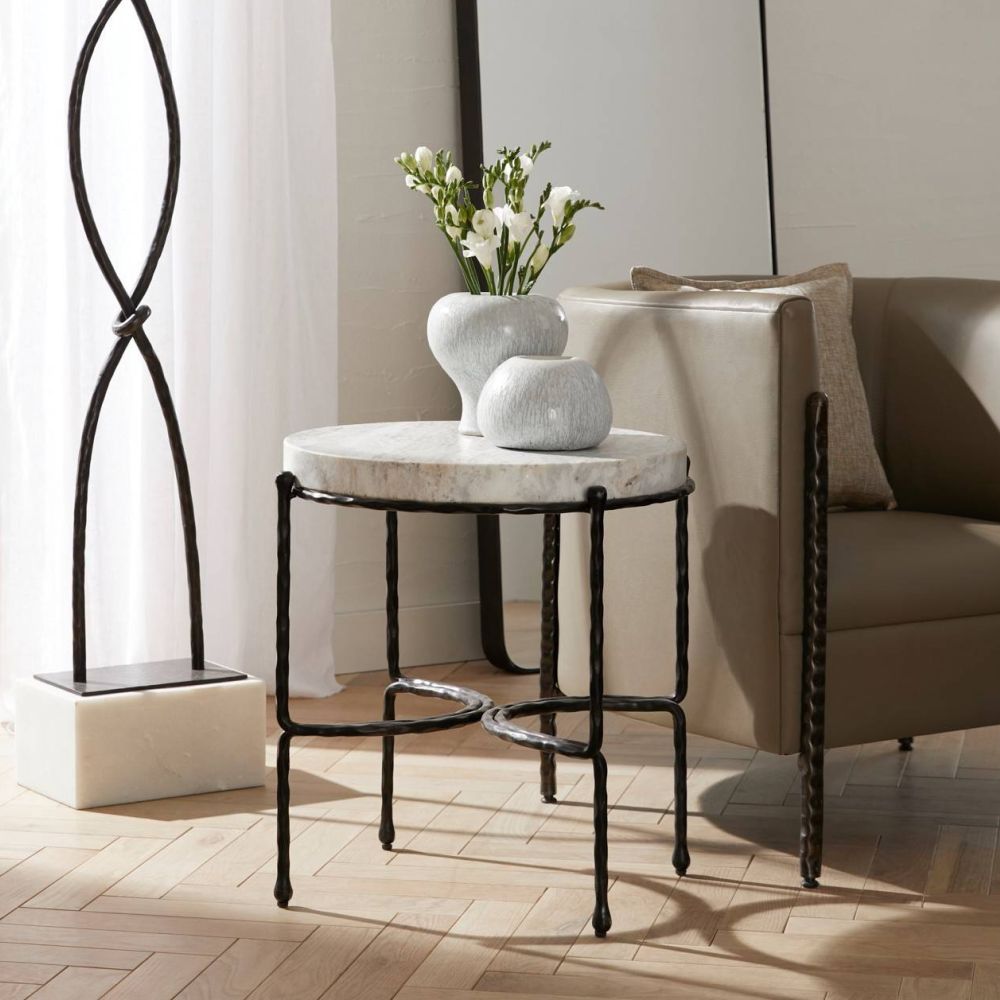 arteriors cedrick end table lifestyle