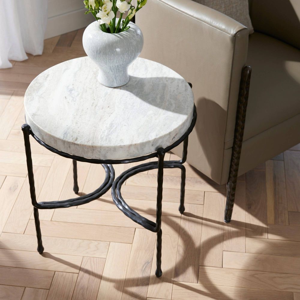 arteriors cedrick end table styled