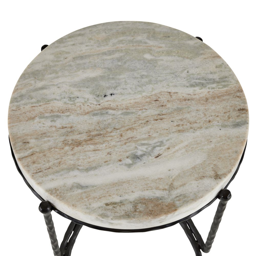 arteriors cedrick end table top