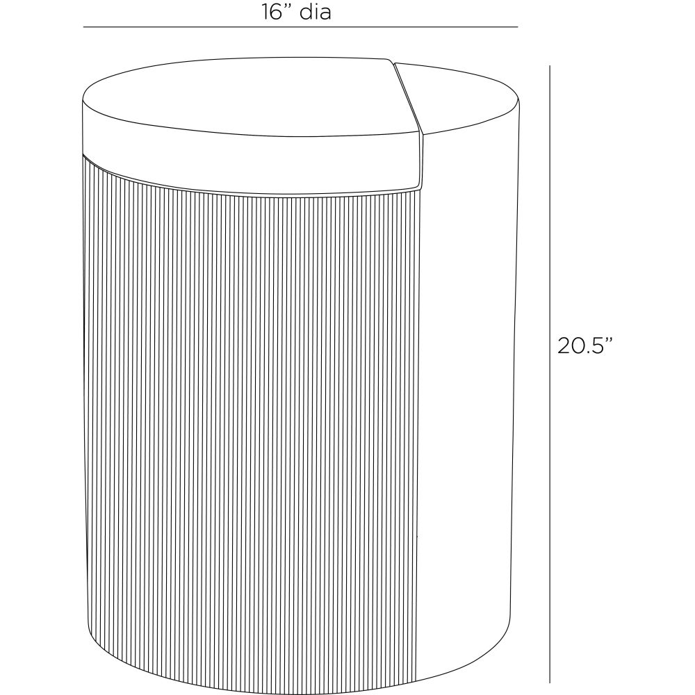 arteriors celestine accent table diagram