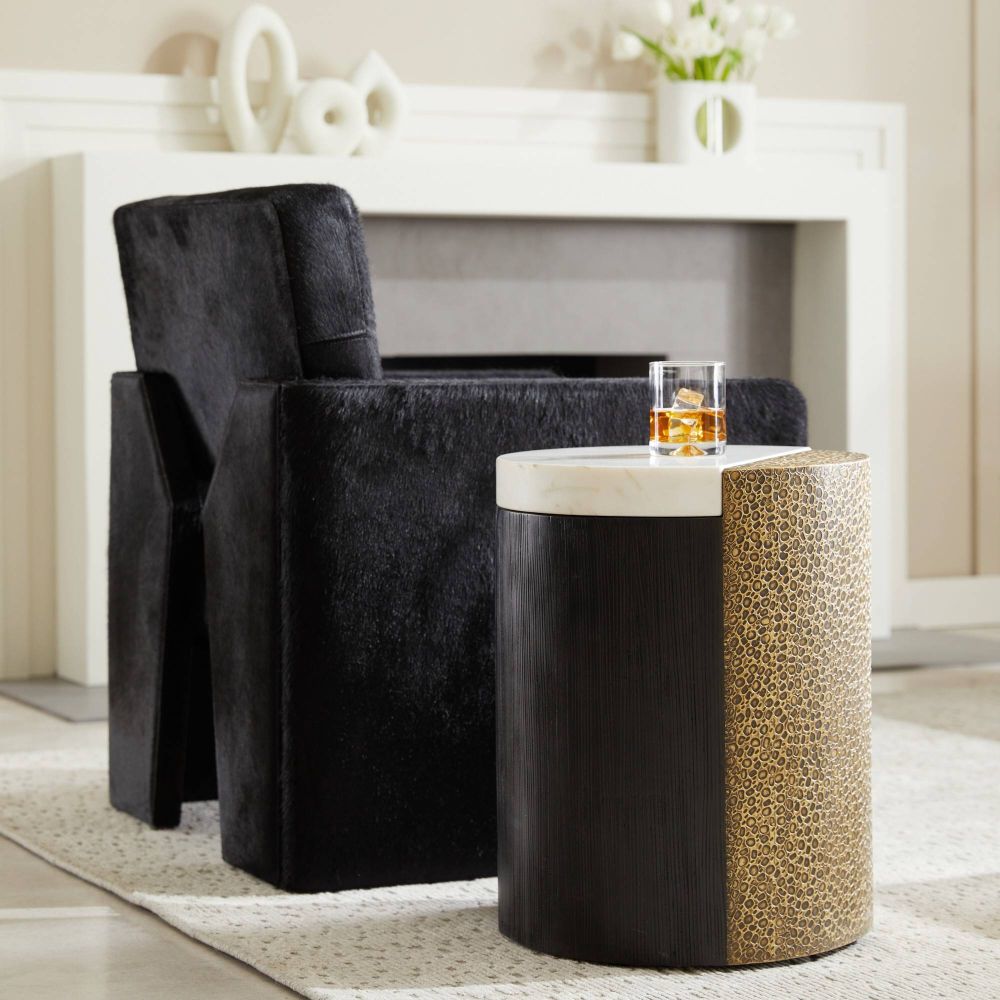 arteriors celestine accent table styled