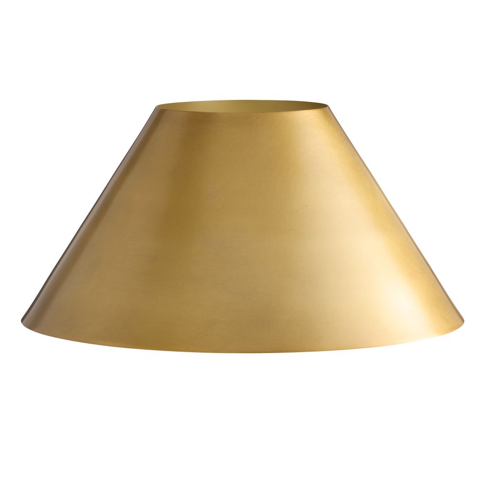 Gold lampshade on a white background