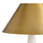 Gold lampshade on a white background