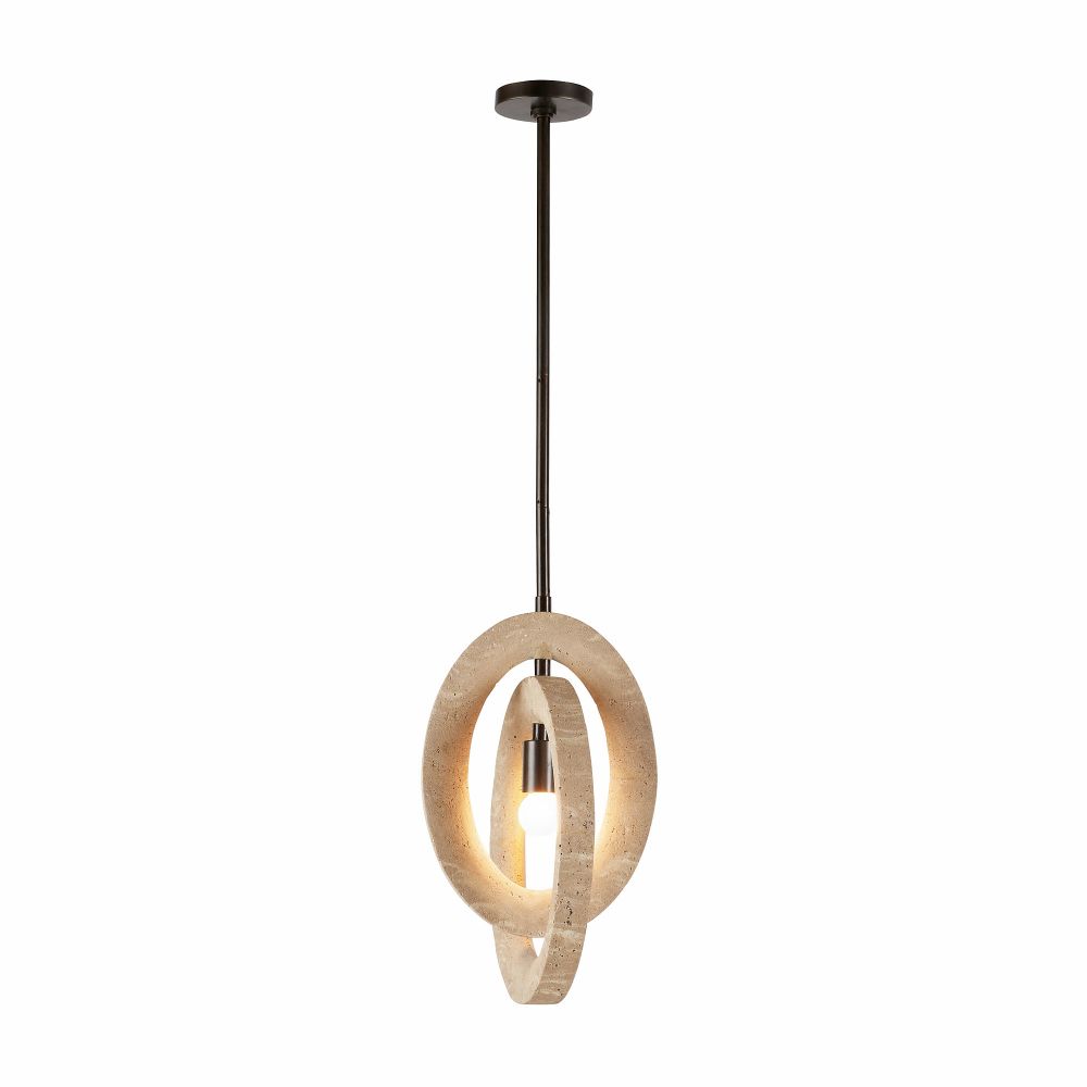 arteriors collins pendant illuminated