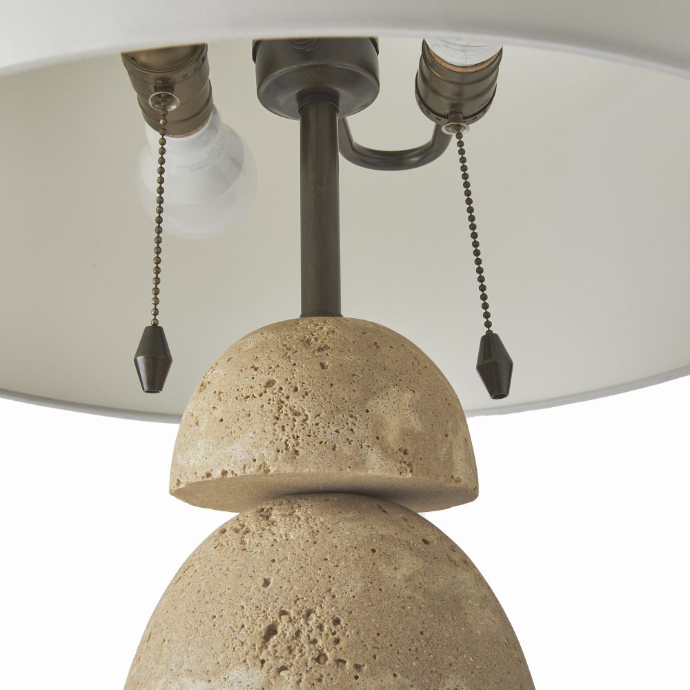 arteriors comal lamp pull