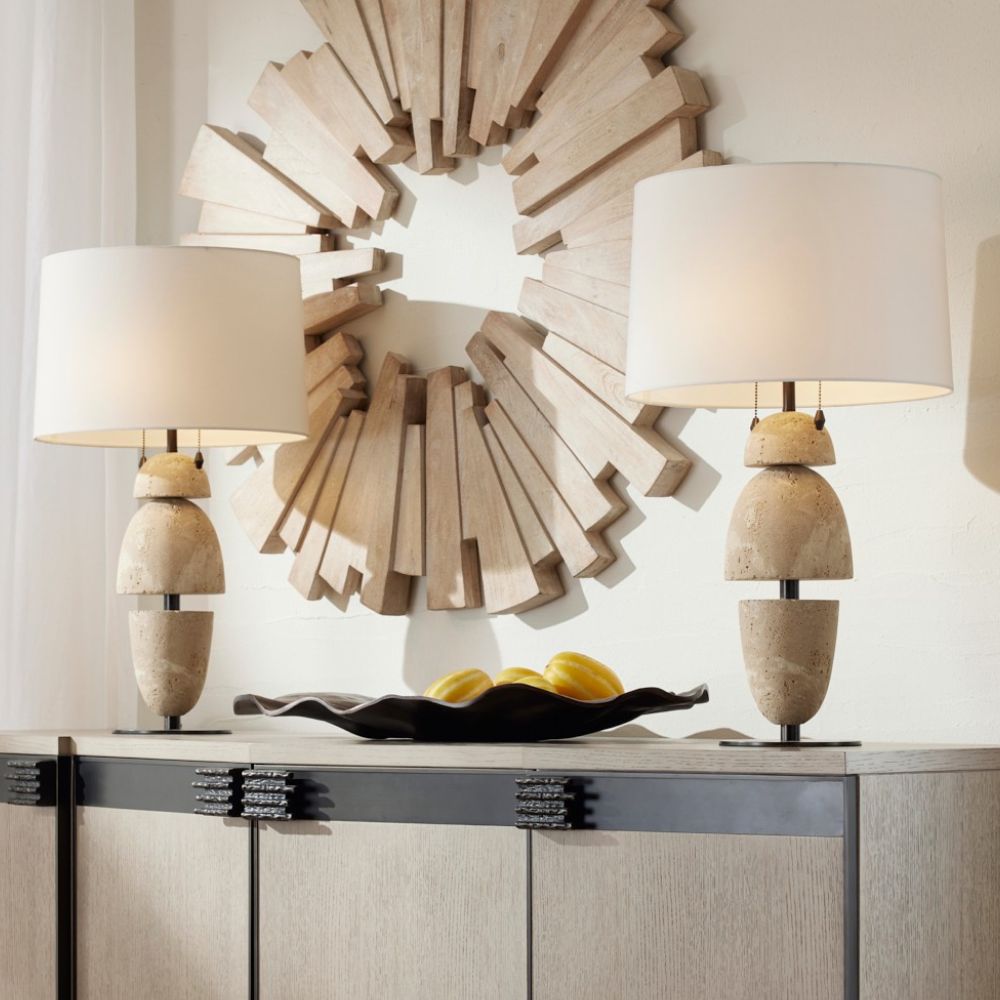 arteriors comal lamp styled