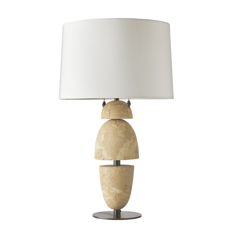 arteriors comal lamp