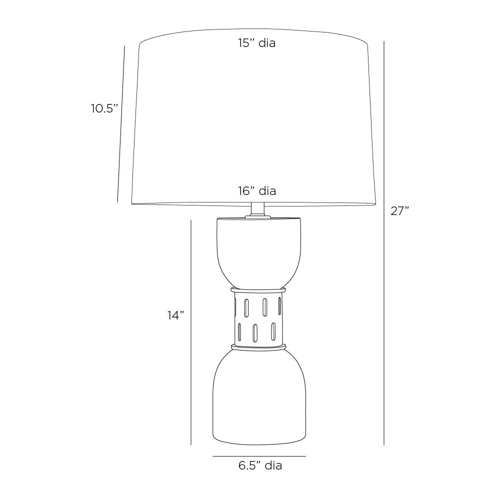 arteriors dalton lamp diagram