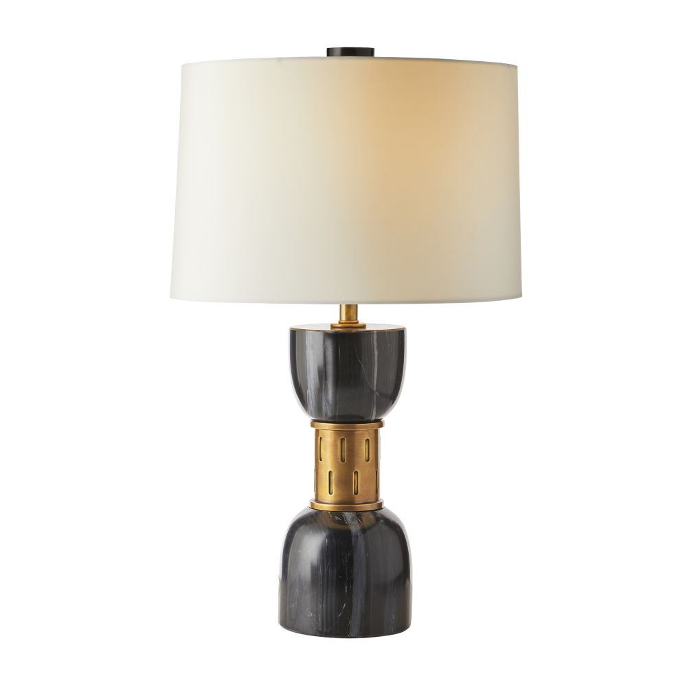 arteriors dalton lamp illuminated