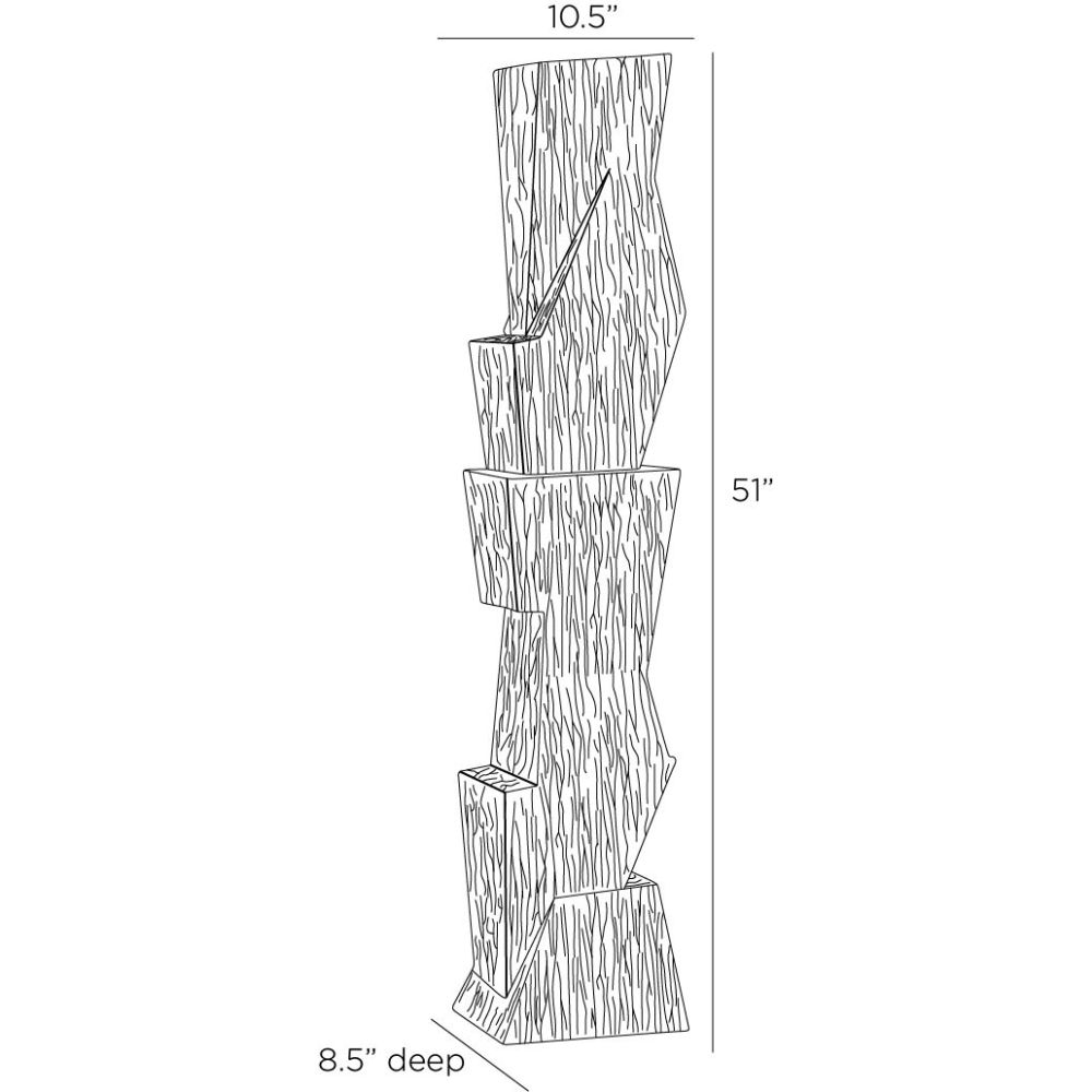 arteriors darnell floor sculpture diagram