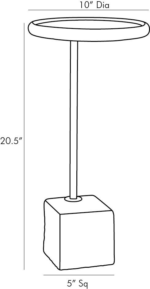 arteriors davies drink table diagram