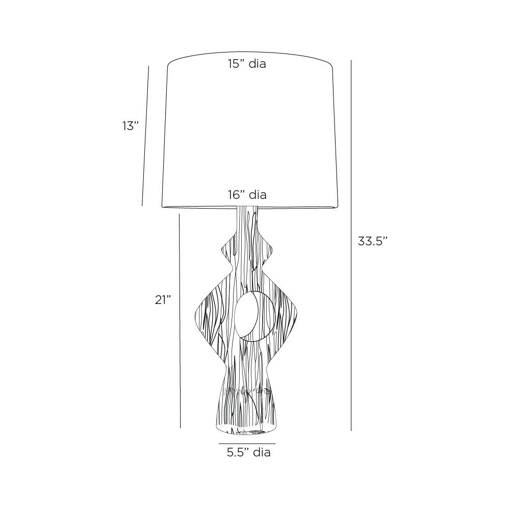 arteriors deltoro lamp diagram